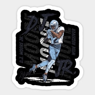 D.J. Moore Carolina Toe Tap Sticker